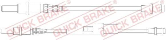 Warning Contact, brake pad wear WS0256A