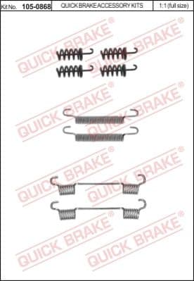 Brake shoes accessory kit 105-0868 - image 2