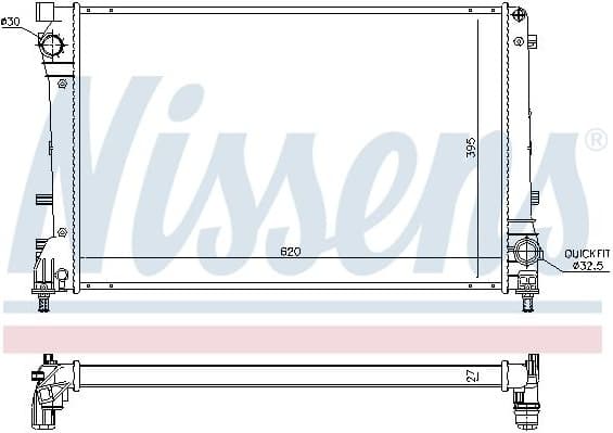 Radiator, engine cooling 617863