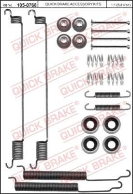 Accessory Kit, brake shoes 105-0768