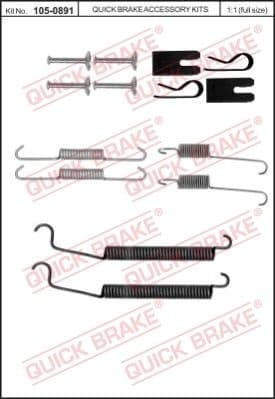 Brake shoes accessory kit 105-0891