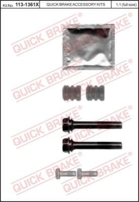 Brake caliper guide repkit 113-1361X