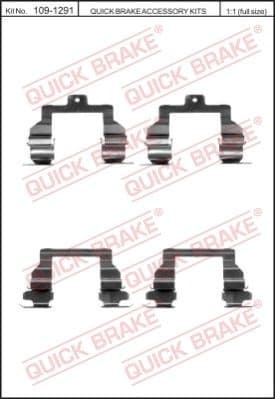 Accessory Kit, disc brake pad 109-1291