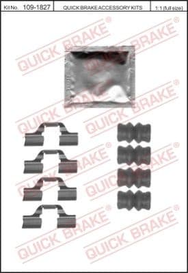 Accessory Kit, disc brake pad 109-1827