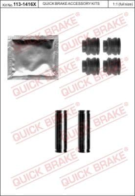 Guide Sleeve Kit, brake caliper 113-1416X
