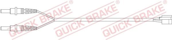 Warning Contact, brake pad wear WS0279A