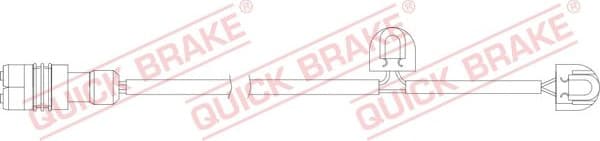 Warning Contact, brake pad wear WS0334A