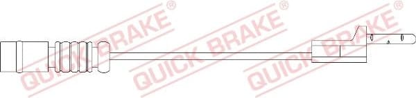 Warning Contact, brake pad wear WS0116A