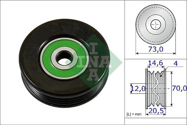 Tensioner Pulley, V-ribbed belt 531085210