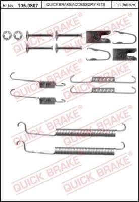 Accessory Kit, brake shoes 105-0807