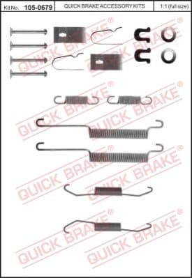 Accessory Kit, brake shoes 105-0679