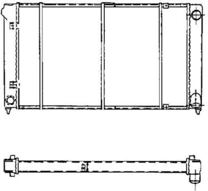 Radiator, engine cooling 503003