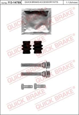 Guide Sleeve Kit, brake caliper 113-1479X