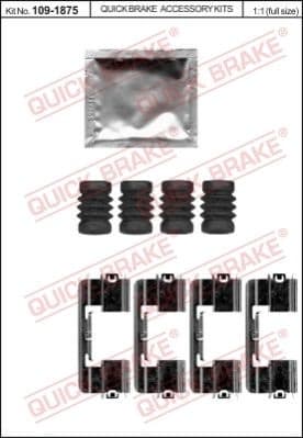 Accessory Kit, disc brake pad 109-1875