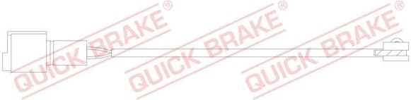 Warning Contact, brake pad wear WS0107A