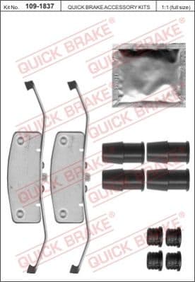 Brake pads accessory kit 109-1837