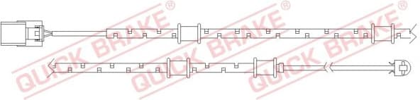 Warning Contact, brake pad wear WS0318A