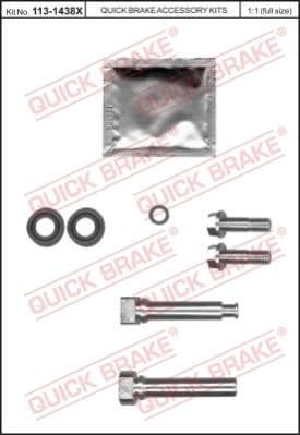 Brake caliper guide repkit 1131438X - image 2