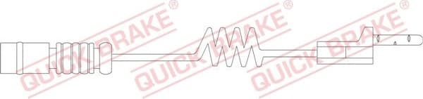 Brake pad wear indicator WS0168A