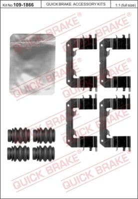 Accessory Kit, disc brake pad 109-1866