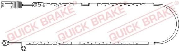 Warning Contact, brake pad wear WS0254A