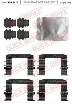 Accessory Kit, disc brake pad 109-1872