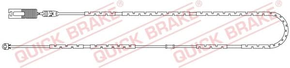 Warning Contact, brake pad wear WS0248A
