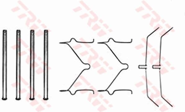 Accessory Kit, disc brake pad PFK208