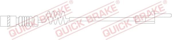 Warning Contact, brake pad wear WS0210A