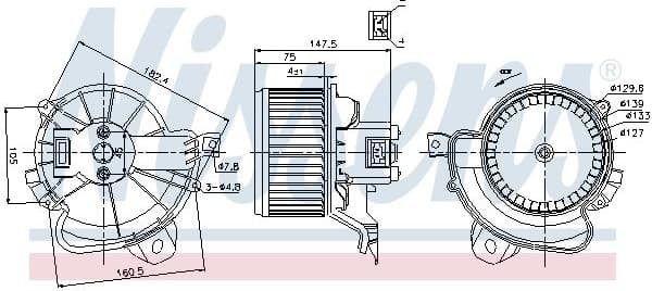 Interior Blower 87086