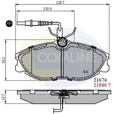 Brake pads front CBP1340