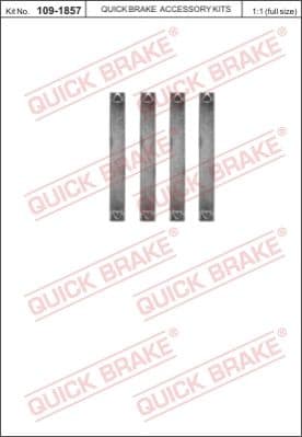 Accessory Kit, disc brake pad 109-1857