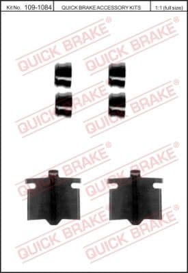 Accessory Kit, disc brake pad 109-1084