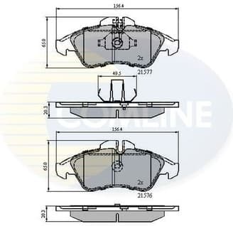 Brake pads front CBP0212
