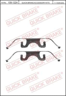 Accessory Kit, disc brake pad 109-1224