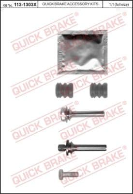 Guide Sleeve Kit, brake caliper 113-1303X