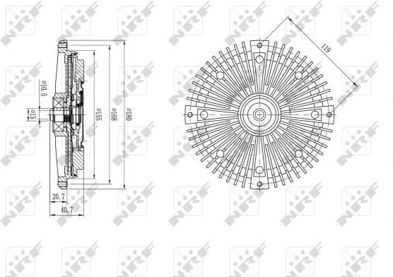 Clutch, radiator fan 49588 - image 2
