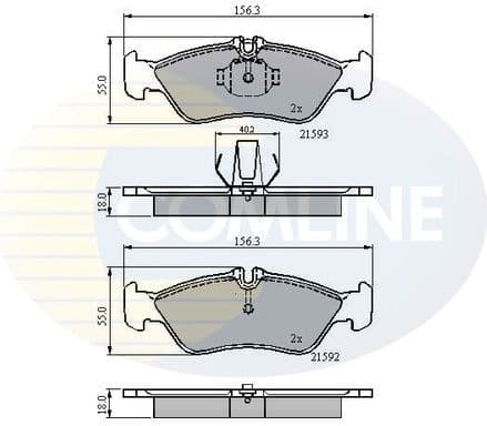 Brake pads rear CBP0478