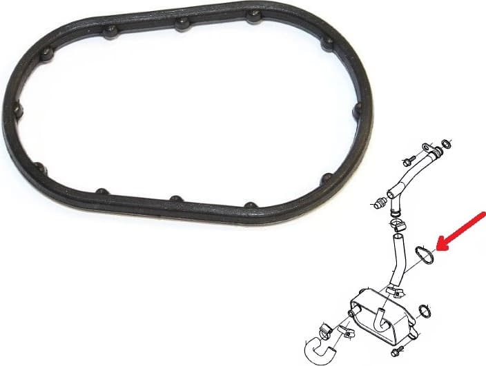Gasket oil filter flange housing 693.930