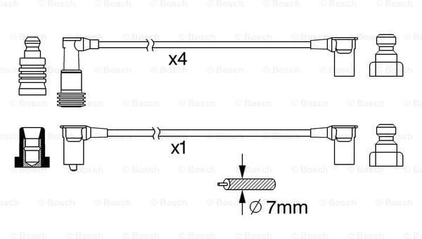Ignition Cable Kit 0986356377 - image 5