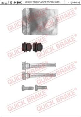 Guide Sleeve Kit, brake caliper 113-1480X