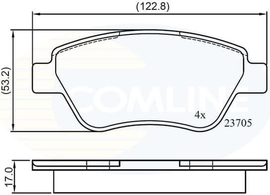 Brake pads front CBP01535