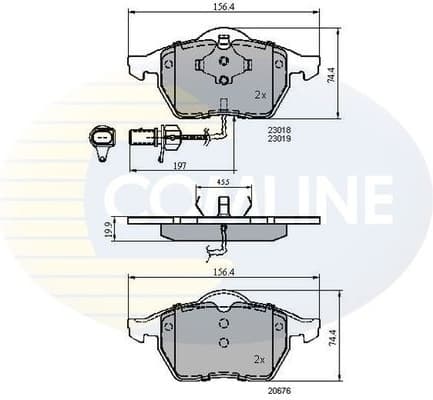 Brake pads front CBP11025