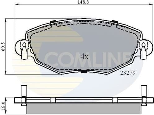 Brake pads front CBP01110