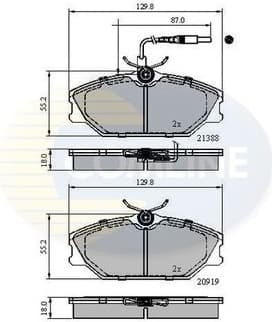 Brake pads front CBP1526