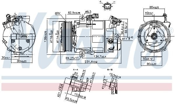 Compressor, air conditioning ** FIRST FIT ** 890297