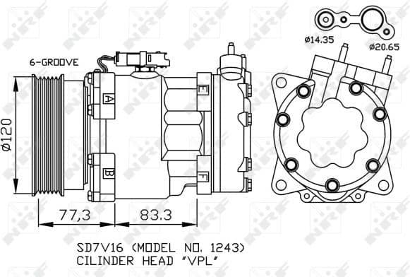 Compressor, air conditioning EASY FIT 32266