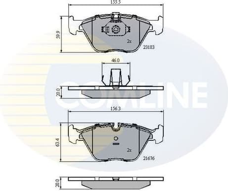 Brake pads front CBP01744
