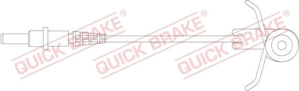 Warning Contact, brake pad wear WS0185A