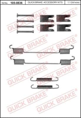 Brake shoes accessory kit 105-0836